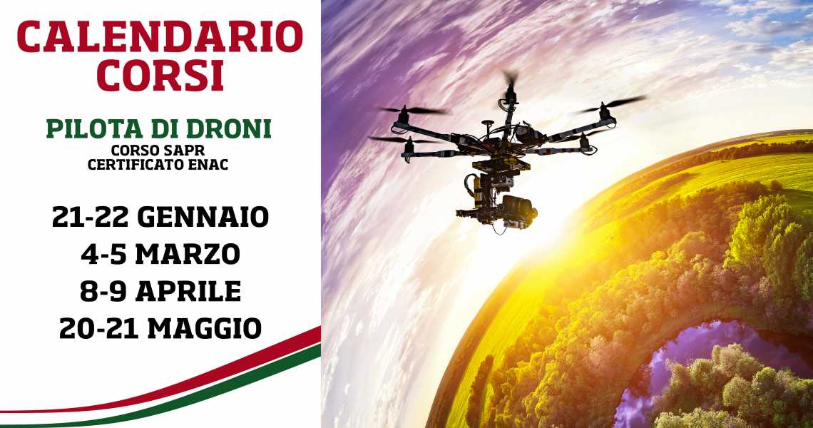 Calendario Corsi: Pilota di Droni - Professional aviation