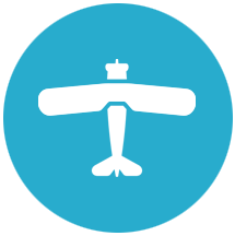icon_Arrivare in aereo blu