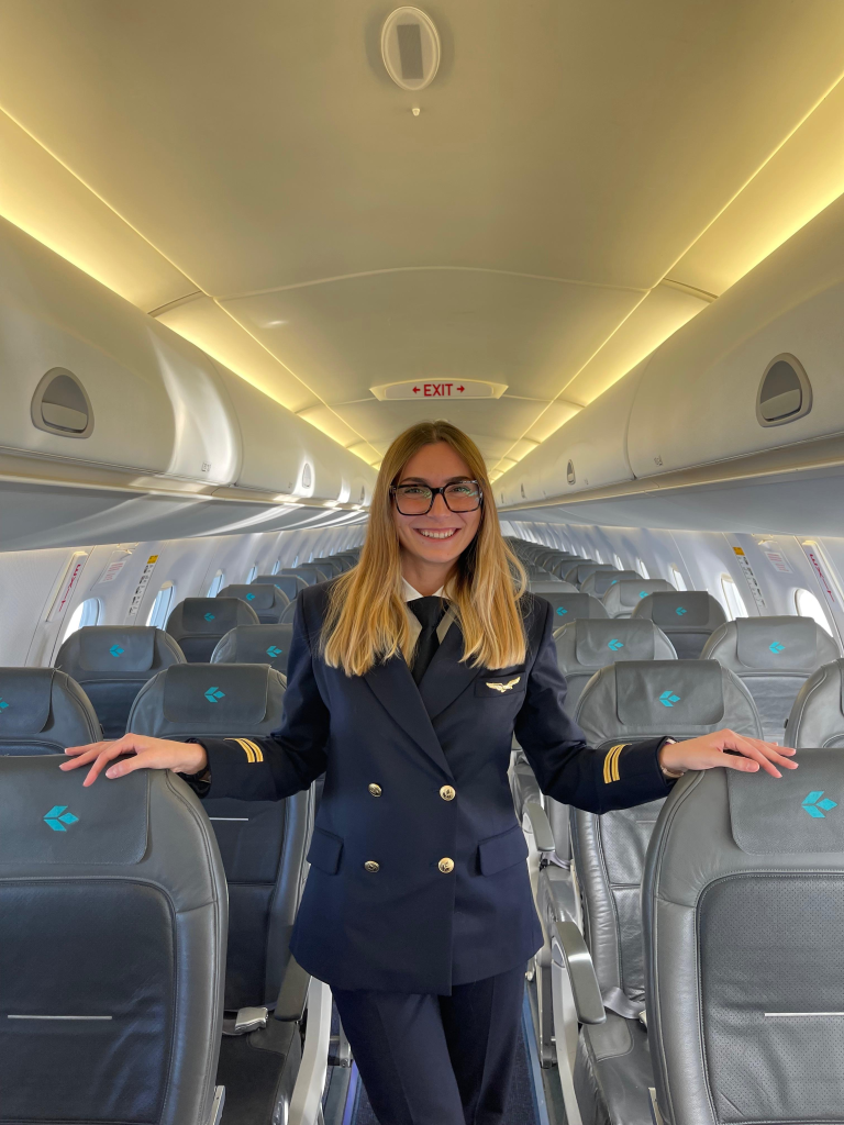 Gaia Mameli, allieva pilota di professional aviation